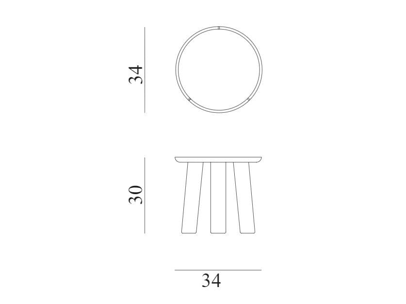 Круглый каменный журнальный столик Остуни Exteta Stone Line ARCH-00124552 - Вид №21