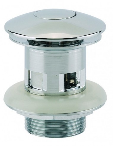 122000 000 00  Сифон Digiclic для умывальника с переливом, с фонарем, h. 55 мм, хром Valentin Хром  - Вид №1