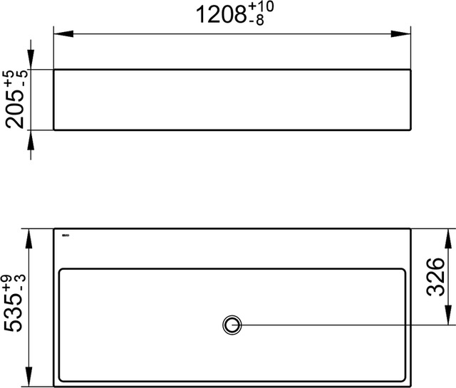 39082311200 Керамический умывальник KEUCO Edition 90 - Вид №2