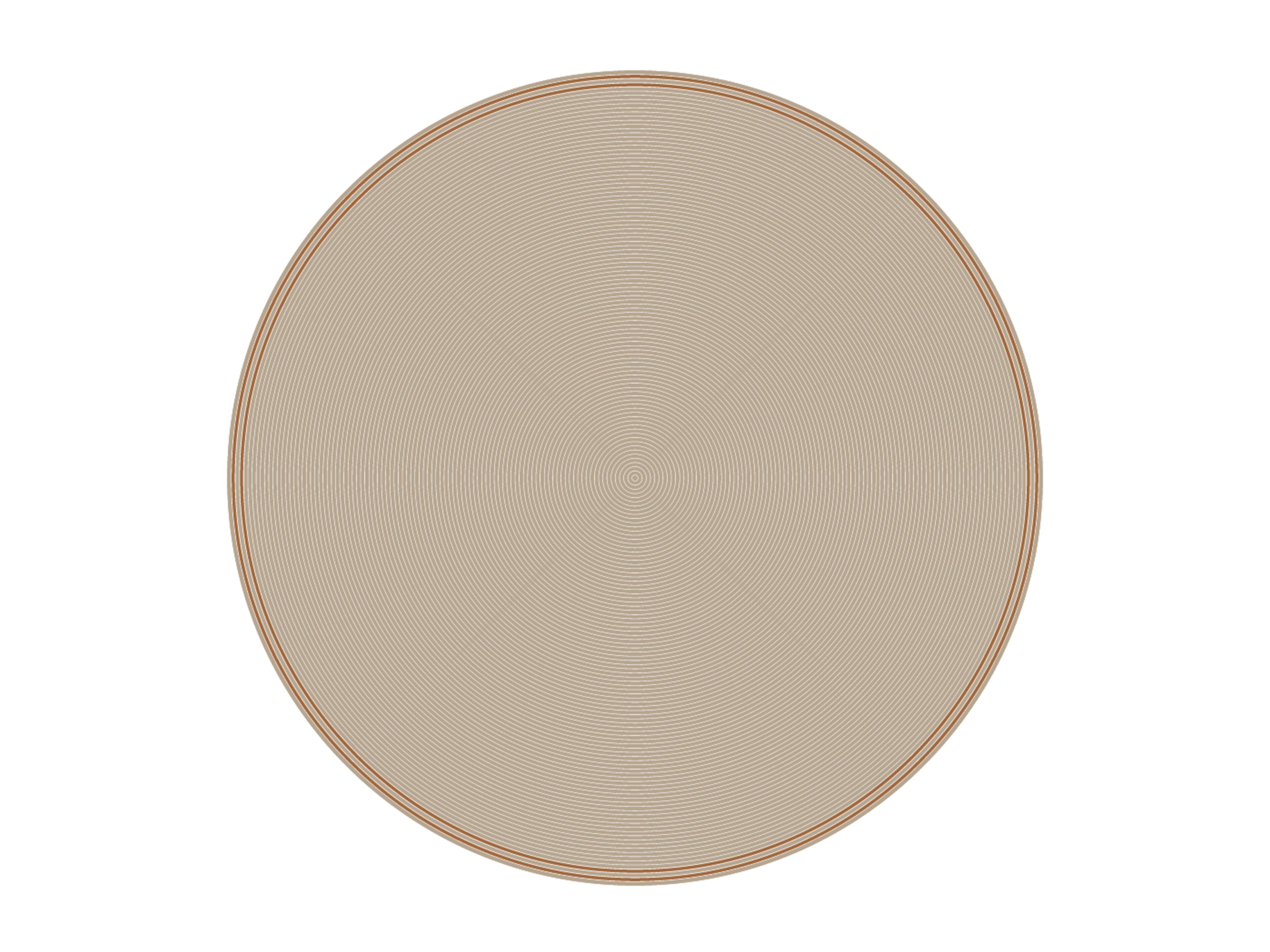 Открытый круглый сплошной цвет ковер YAAZ Yunn ARCH-00100369