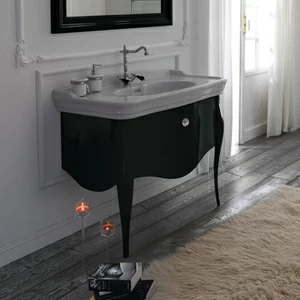Тумба под раковину-столешницу Olympia Ceramica Impero Style 100 черная