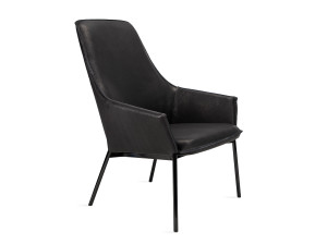 Кожаное кресло с подлокотниками