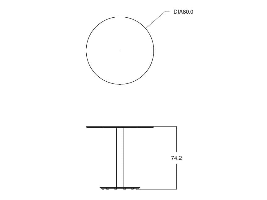 Круглый керамический садовый стол TRIBÙ T-Table ARCH-00133800 - Вид №10