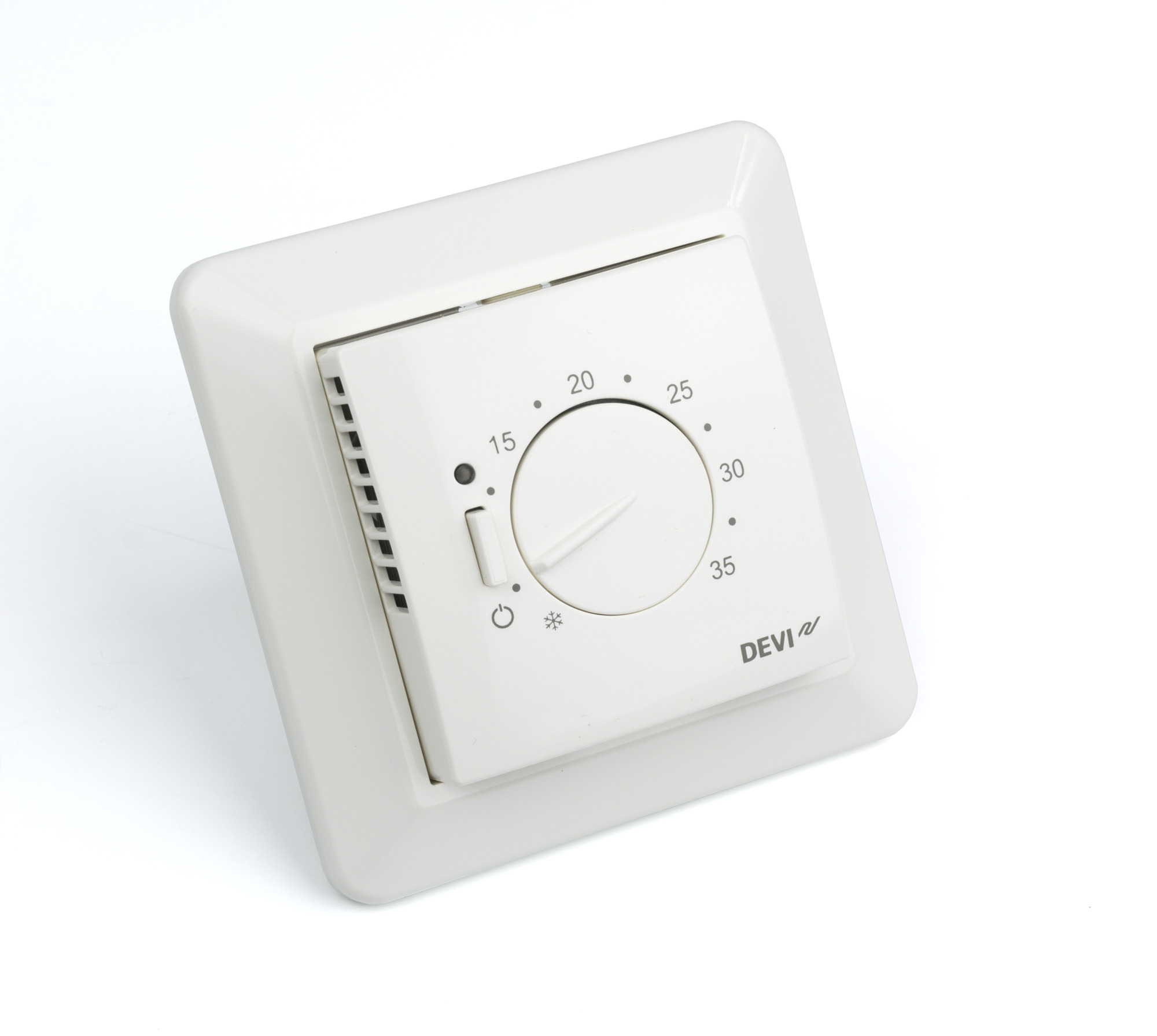 Danfoss DEVIreg™ 530/531/532 — электронные терморегуляторы для теплого пола со встроенным корпусом DEVIreg 530 терморегулятор с датч. пола 140F1030  - Вид №4