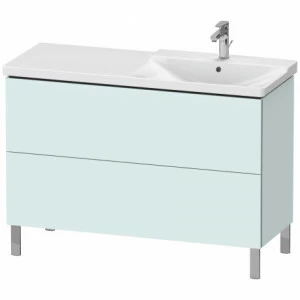 LC660300909 Тумбочка напольная L-Cube #LC6603 1220 x 481 мм Светло-голубой матовый декор