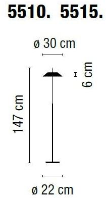 Vibia Торшер светодиодный с диммером Mayfair 5515 - Вид №6