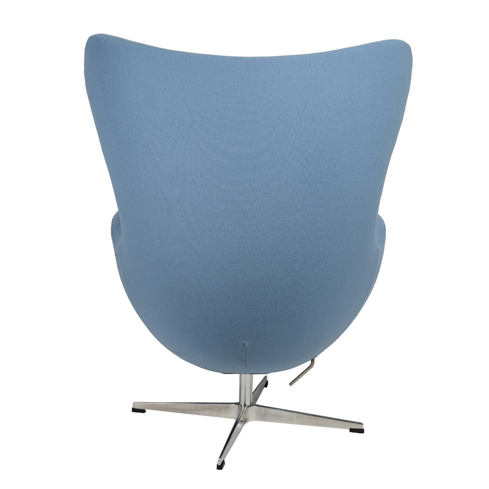 Кресло-яйцо с мягкими подлокотниками 104х80 см голубое Arne Jacobsen Style Egg Chair SOHO DESIGN ДИЗАЙНЕРСКИЕ 00-3886286 Голубой  - Вид №3