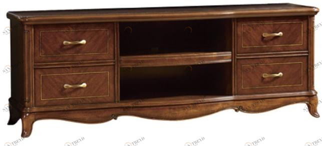 Arrediorg.it® Тумба под телевизор из массива дерева с ящиками Saletti 202-10b 