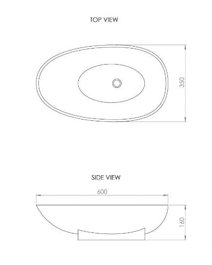 Овальная столешница из смолы LUSSO Cocoon ARCH-00112862 - Вид №3
