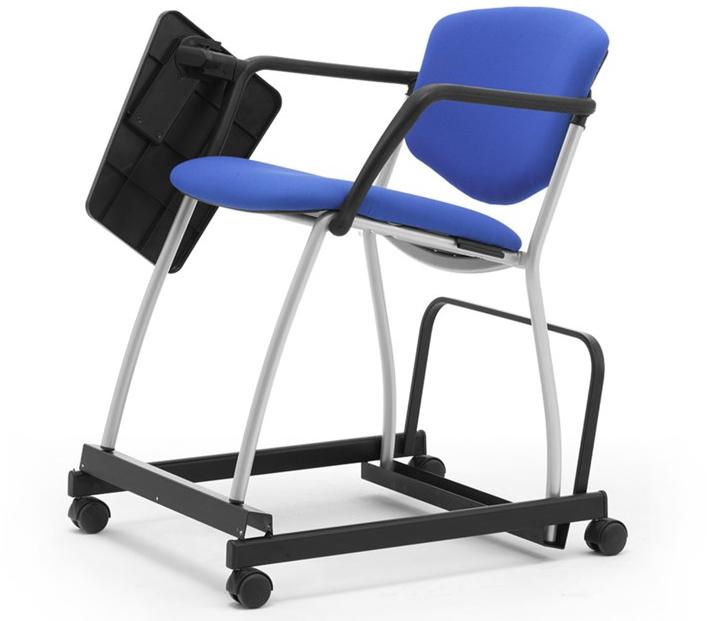 Leyform Стул для конференций из стали и ткани с клапаном  6536  - Вид №3