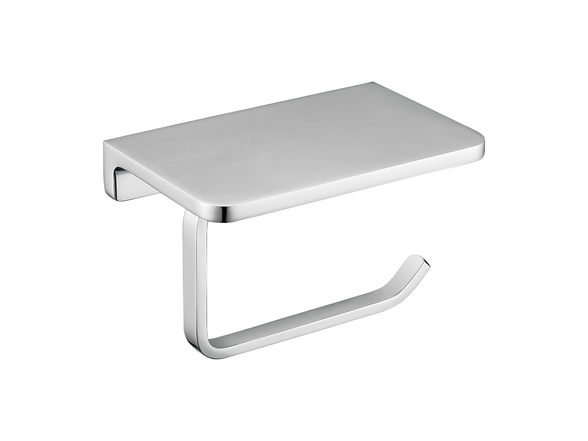 Металлический держатель рулона с полкой OMNIRES Лугано ARCH-00139310 - Вид №1