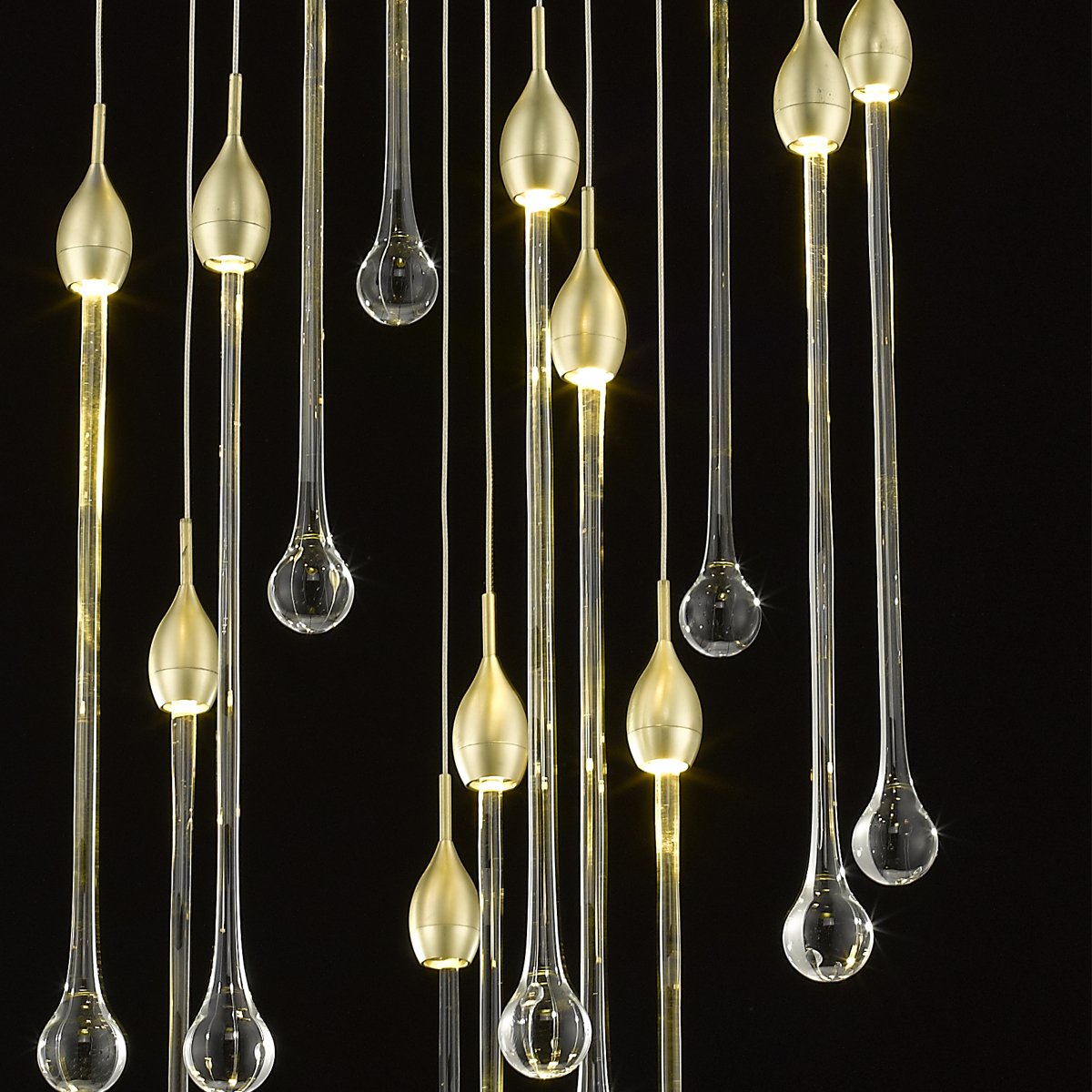 Светильник подвесной 150х43 см золото Delight Collection P98028S-13 brass DELIGHT COLLECTION ДИЗАЙНЕРСКИЕ 00-3882292 Золото;прозрачный  - Вид №1