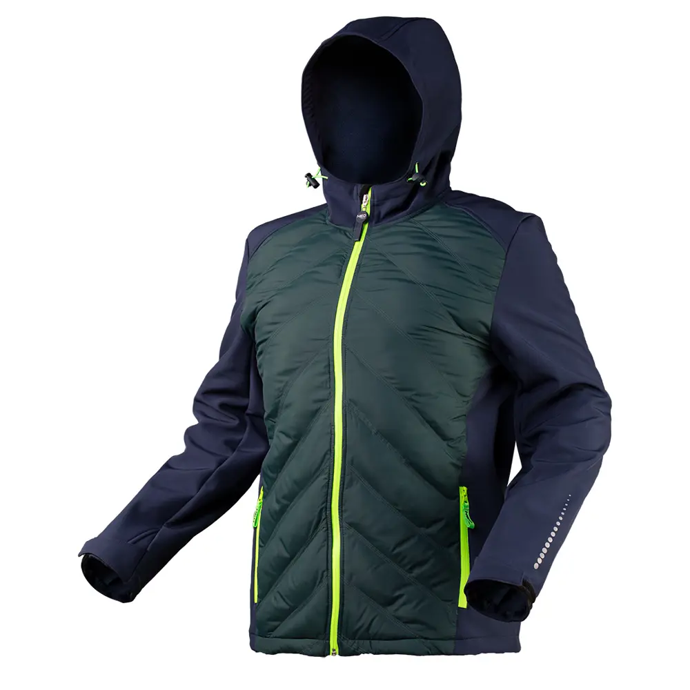 Куртка Neo Tools Premium Softshell темно-синяя/зеленая размер S рост 178 STLM-2154114