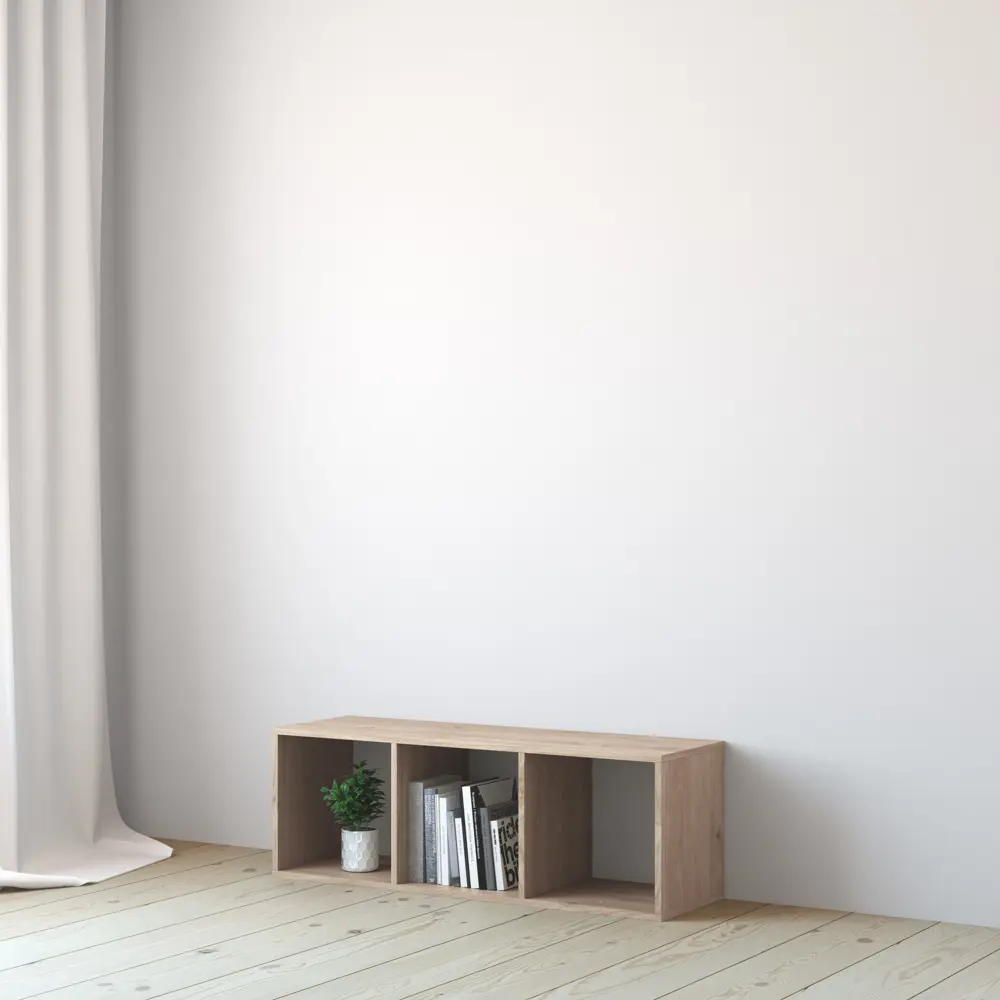 Стеллаж KONSENSA Руан 3 секции 36x104x31.7 см ЛДСП цвет дуб комано STLM-2059283 - Вид №14