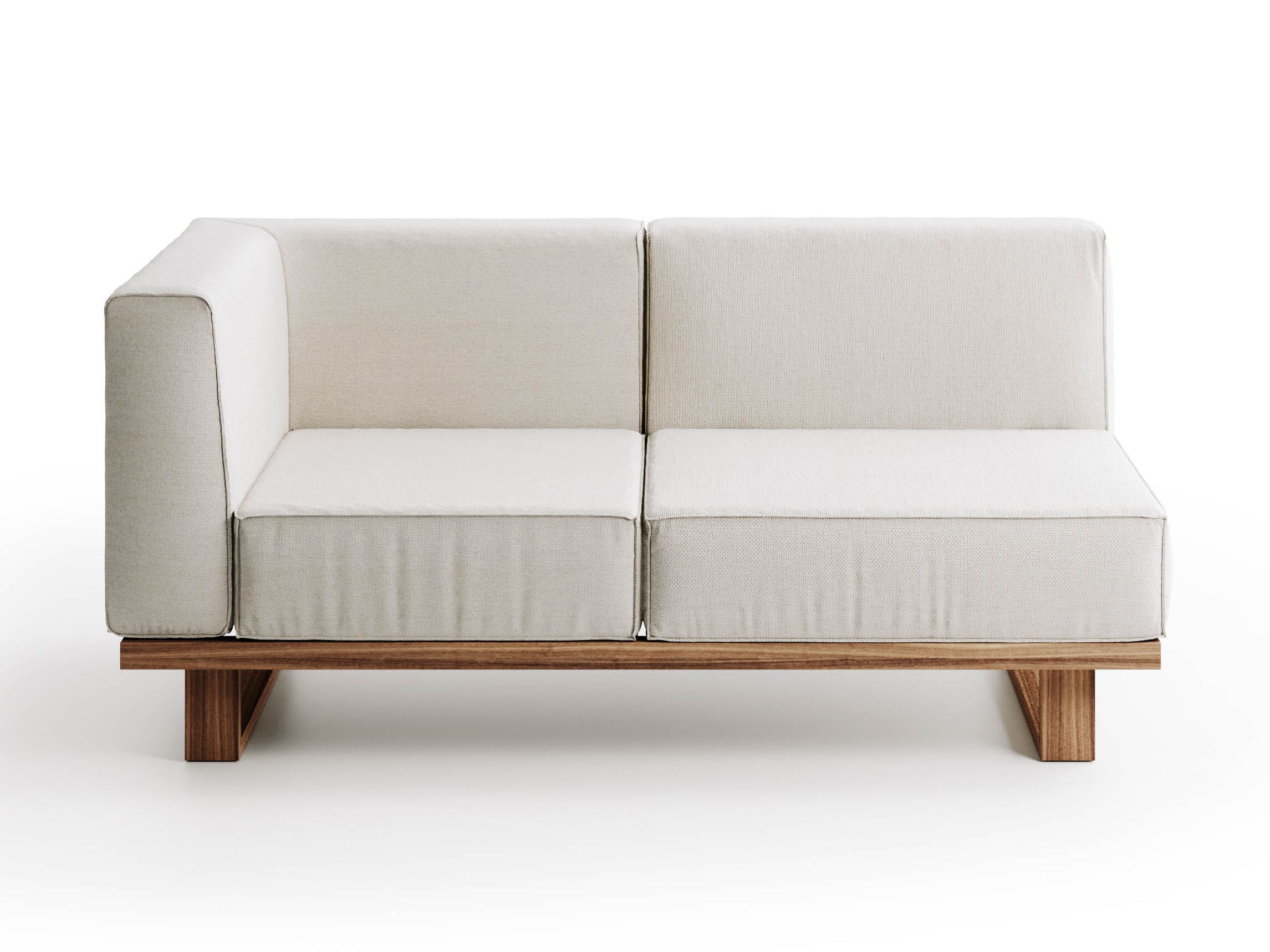 2-местный садовый диван из тикового дерева и ткани Atmosphera 9.Zero ARCH-00061750 - Вид №1