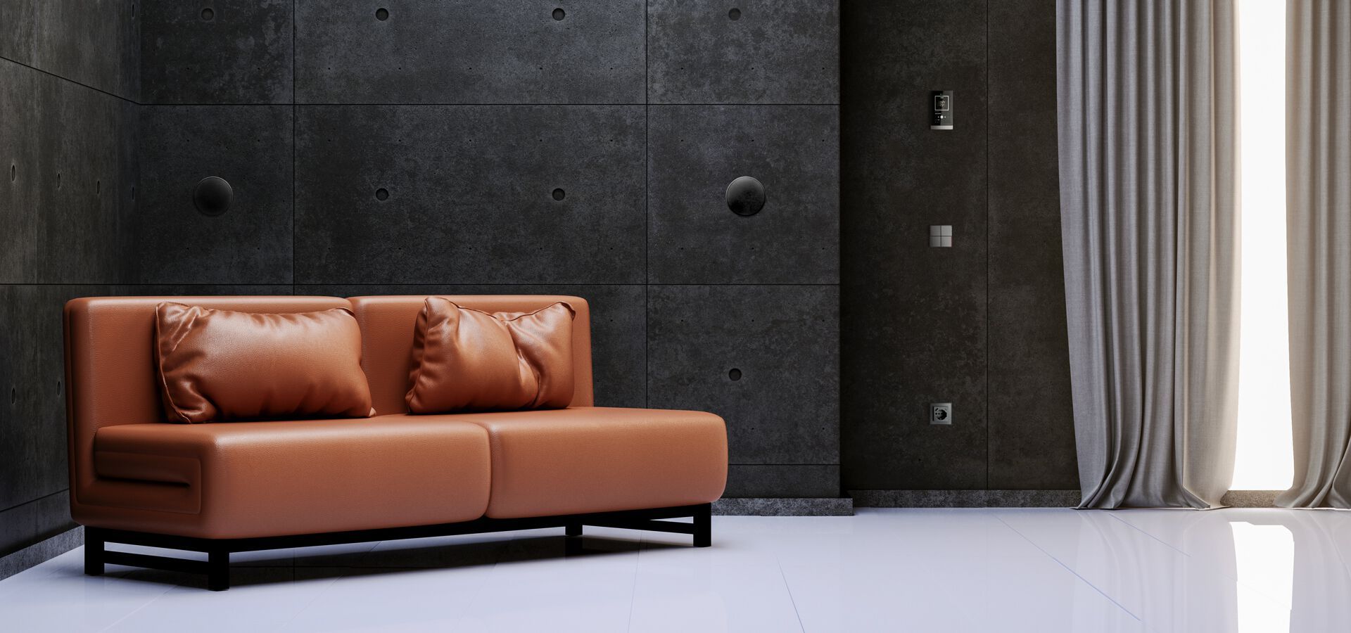 Полнодиапазонный 2-полосный потолочный встраиваемый акустический диффузор EKINEX Sentio ARCH-00083810 - Вид №5