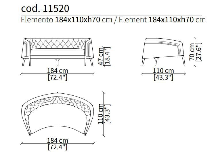 Ткань диван Vittoria Frigerio Poggi ARCH-00126403 - Вид №2