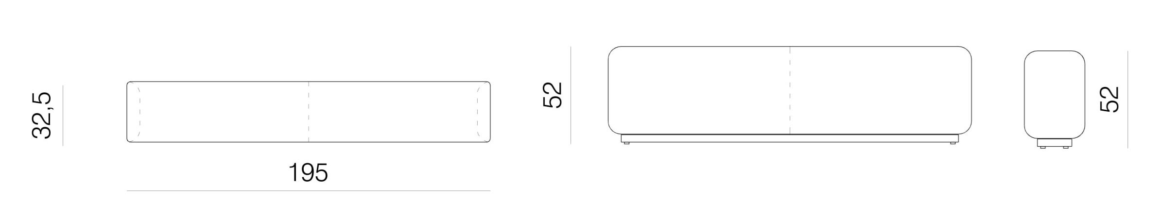 Угловой диван из ткани prostoria Klaster ARCH-00044043 - Вид №7