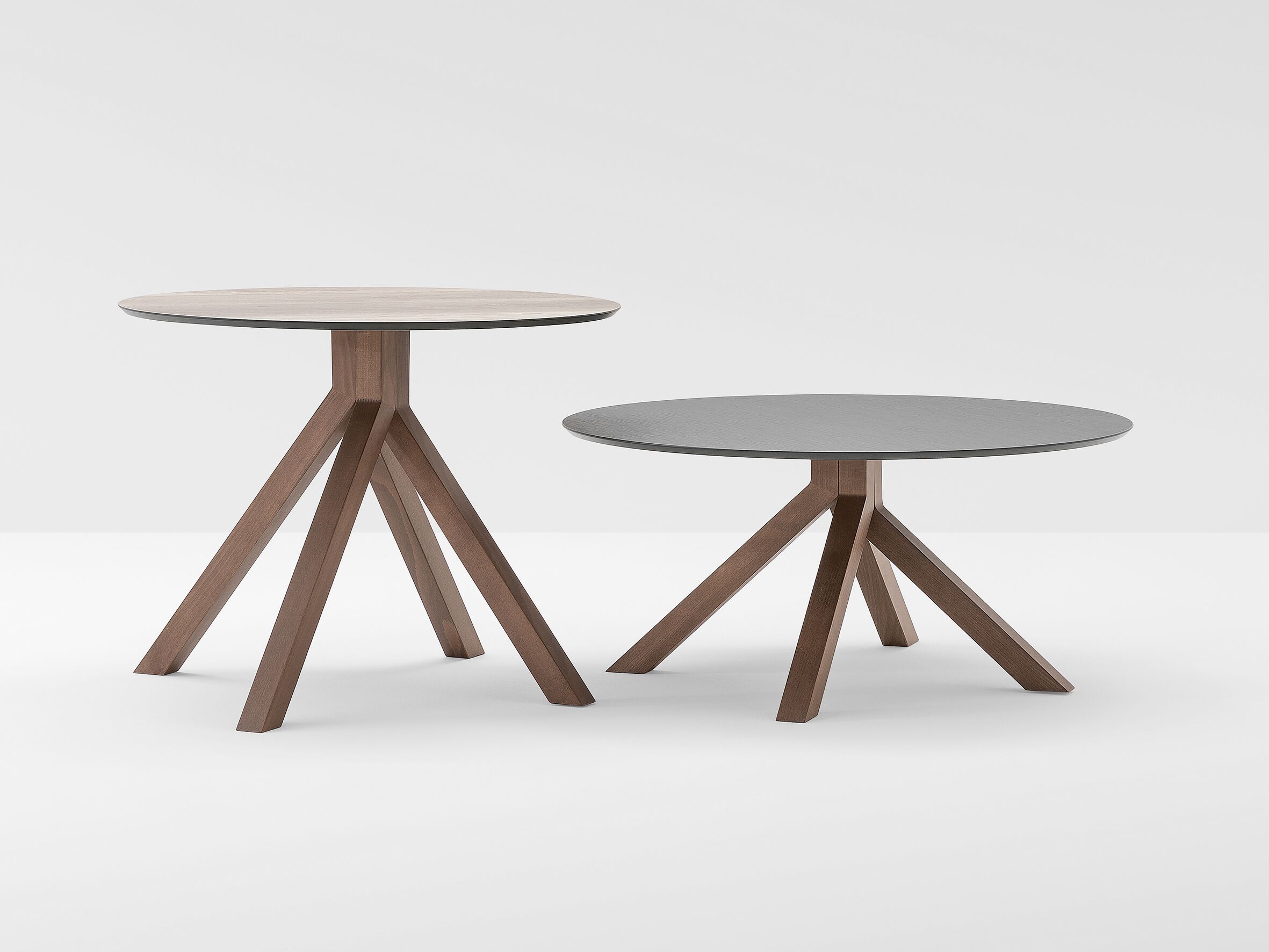 Круглый журнальный столик с каркасом из ореха или бука Billiani Grapevine ARCH-00090522 - Вид №2