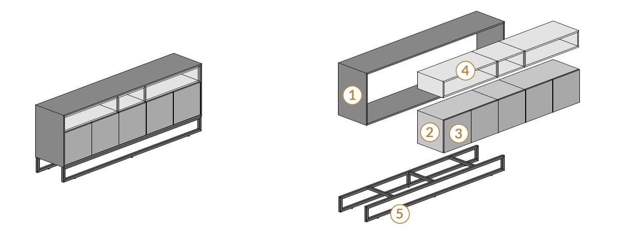 Деревянная офисная мебель и Laminam® About Office Bold58 ARCH-00011159 - Вид №2