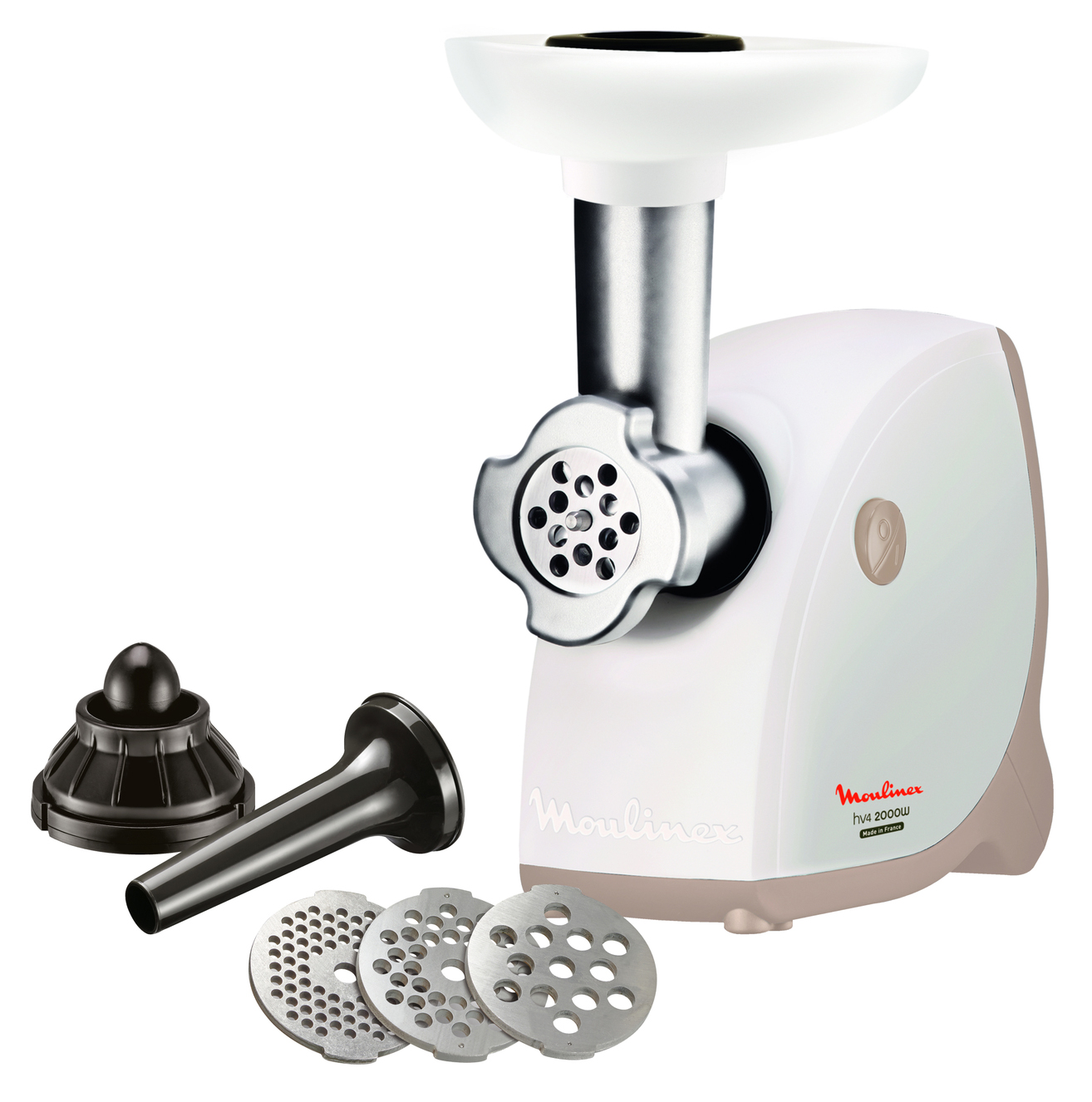 5346828 Мясорубка электрическая Moulinex HV4 ME462132 белый STDN-0077359 - Вид №1