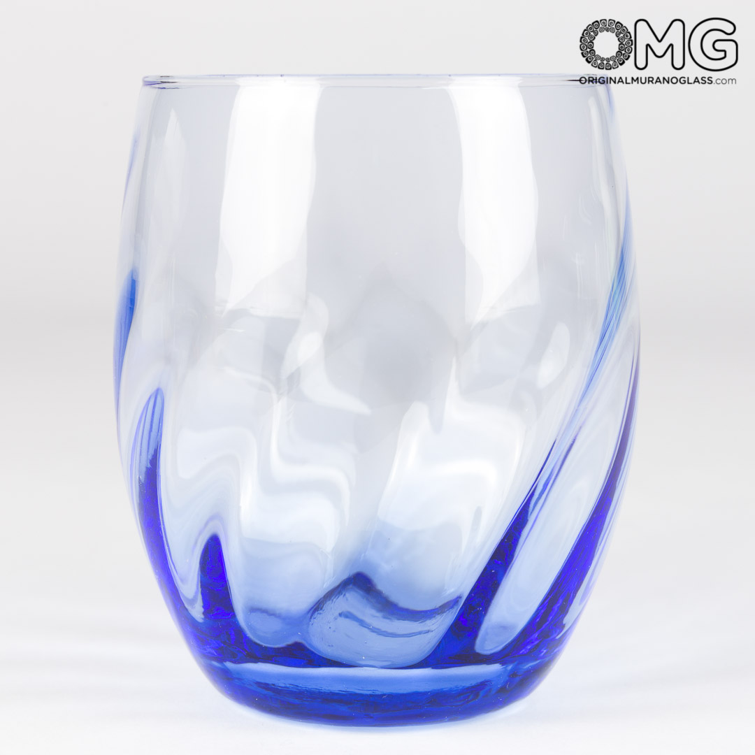 2761 ORIGINALMURANOGLASS Набор стаканов - округлые - витые грани - Original Murano Glass OMG 7 см  - Вид №1