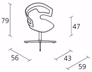 Alias Кресло вращающееся с 4-мя спицами Segesta selinunte sun-id-1407295 - Вид №2