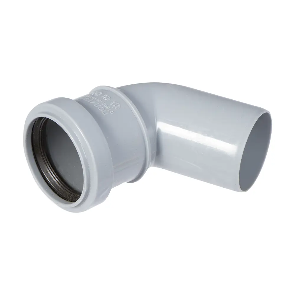 Отвод канализационный ПОЛИТЭК 50 мм с углом наклона 11738916 STLM-0001462