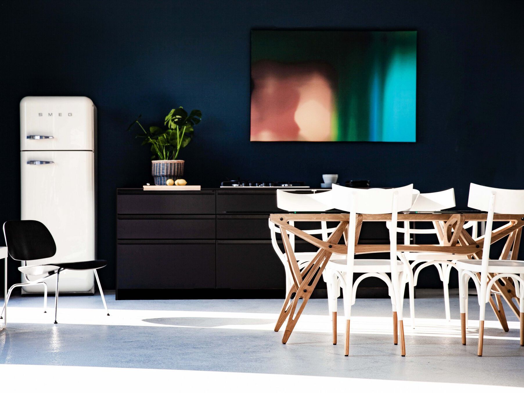 Деревянная секционная линейная кухня Neuvermoebelt SMART LINE KITCHEN SYSTEMS ARCH-00115330