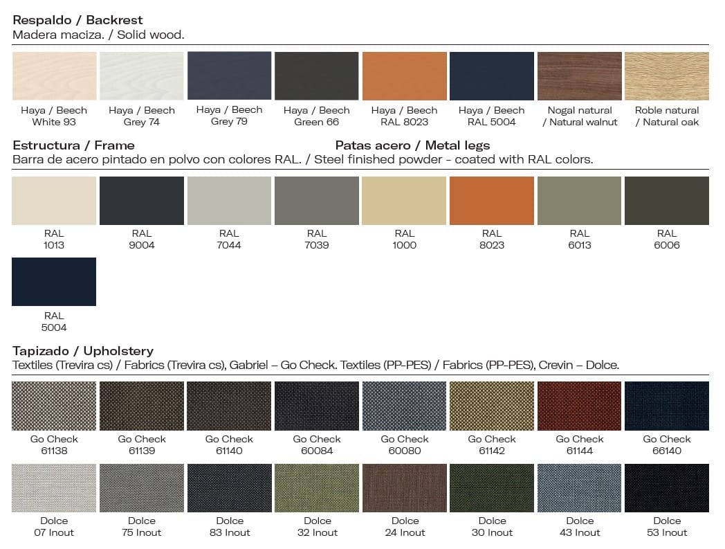 Стальной стул с порошковым покрытием с подлокотниками Vergés Mim ARCH-00142955 - Вид №12