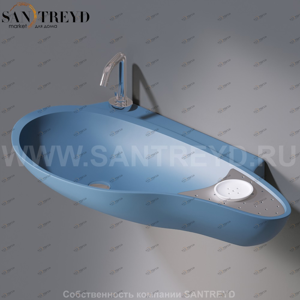 L235T0R1V4..141 Подвесная раковина настенная овальная A. e T. Italia SPOT AeT ITALIA ACCENT L235T0R1V4.141