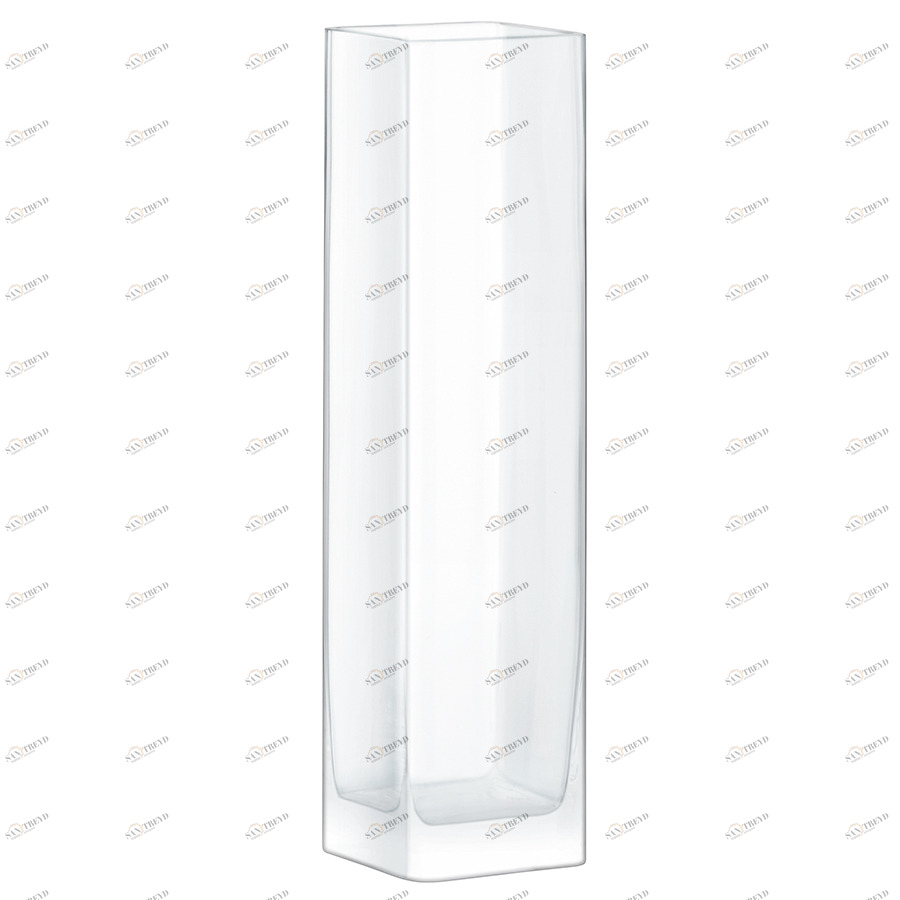 Ваза прямоугольная 40х10х10 см прозрачная Modular LSA INTERNATIONAL ДИЗАЙНЕРСКИЕ 253410 Прозрачный 
