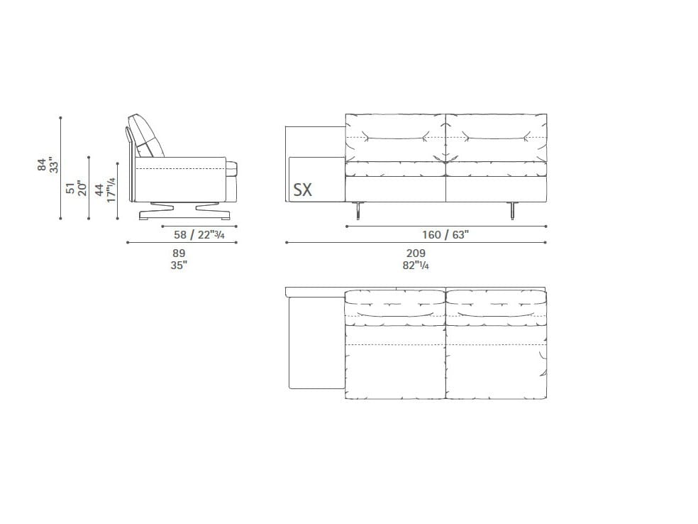 Диван с журнальной стойкой Poltrona Frau коллекция-диваны и кресла ARCH-00101037 - Вид №30