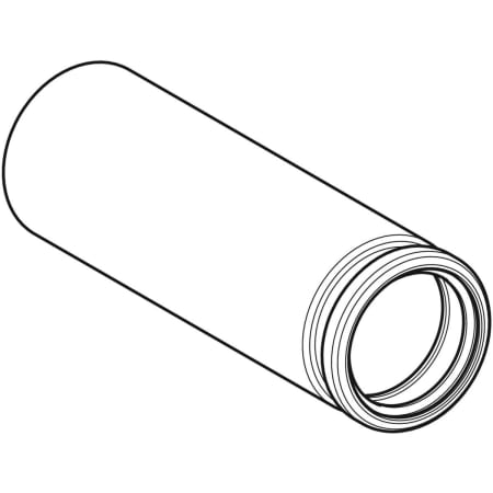 GEBERIT 366.887.16.1 Соединительный патрубок с раструбом Geberit PE, для подвесного унитаза  - Вид №1