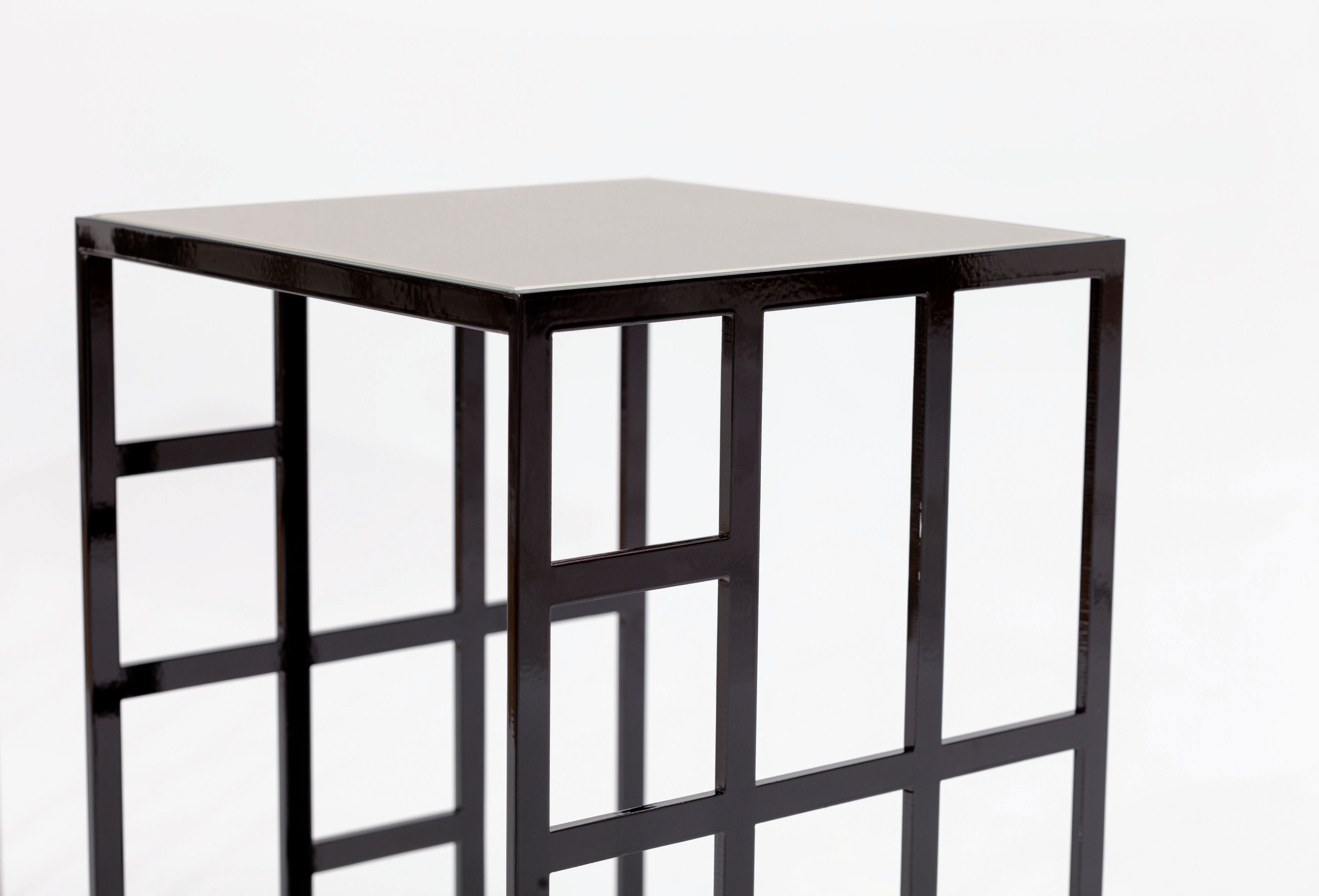 Журнальный столик из стали и хрусталя Bontempi Casa MANHATTAN ARCH-00055135 - Вид №1