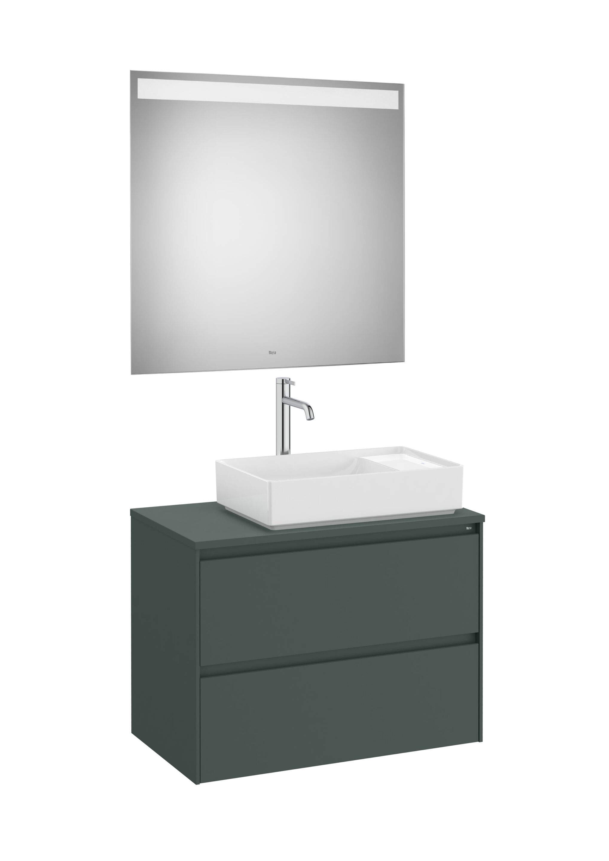 Деревянный одиночный умывальник с зеркалом Roca Ona ARCH-00036665 - Вид №11