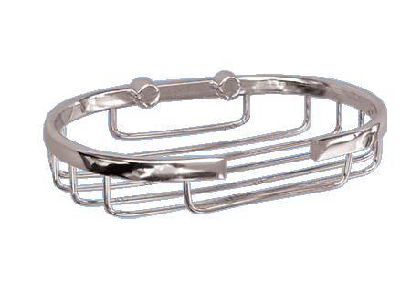 Мыльница хром решетка овал без розетки F-040Р Santreyd 242458