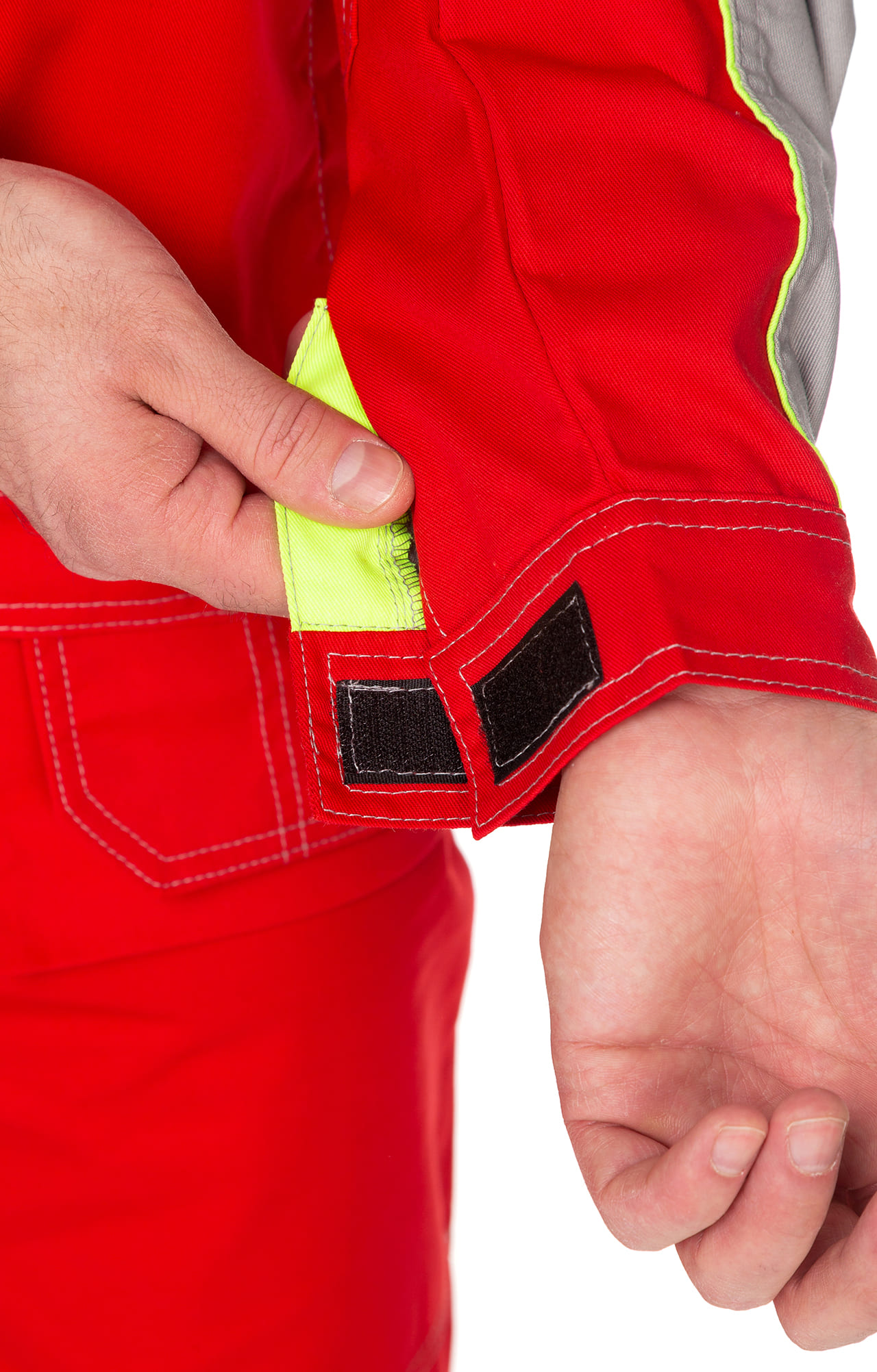 65321 Костюм "Профессионал-2" красный-светло-серый  Летняя спецодежда  размер 60-62/182-188  - Вид №15