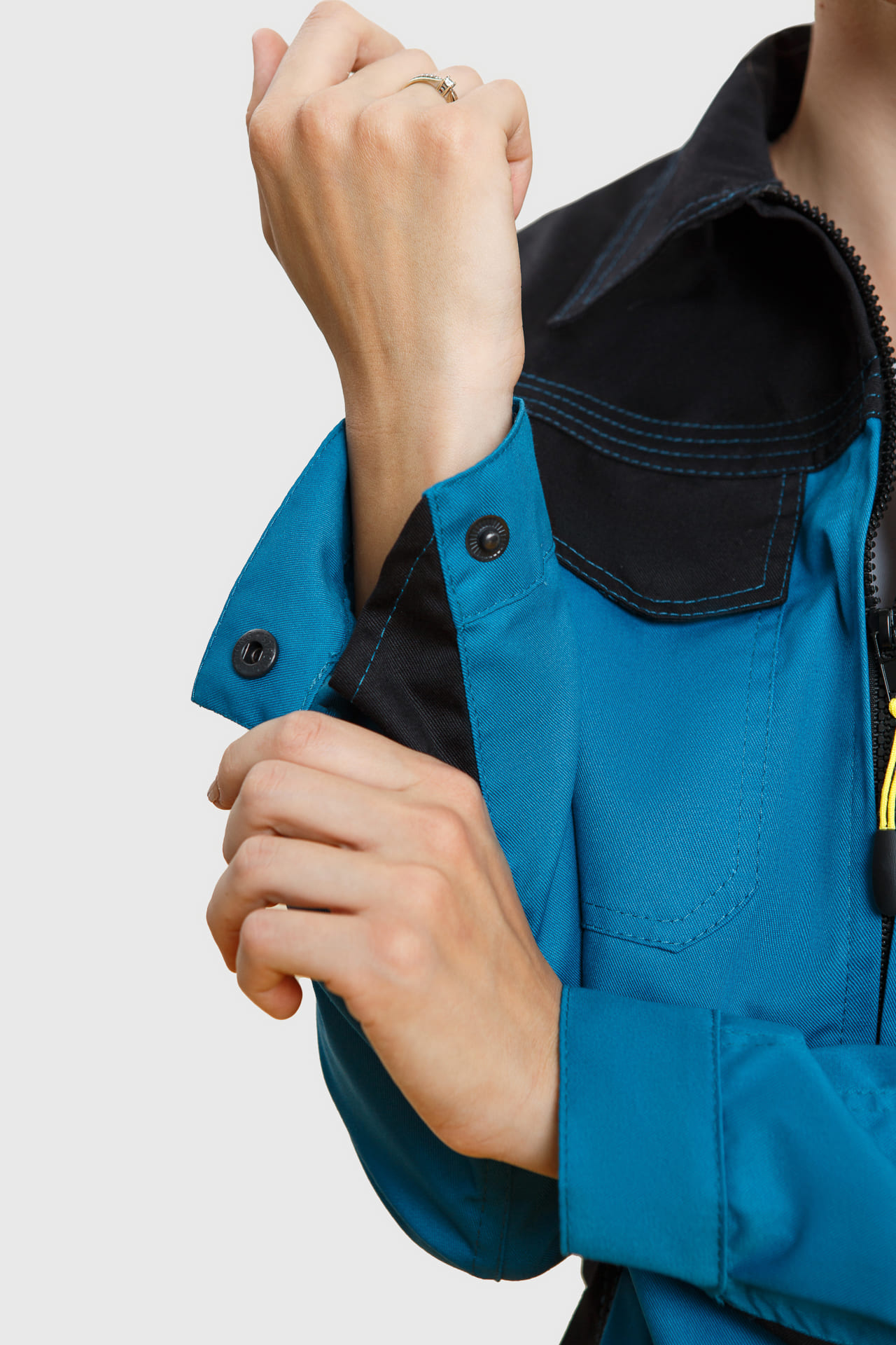 5027156 Костюм  женский аквамарин черный STATUS  Женская размер 52-54/158-164  - Вид №21