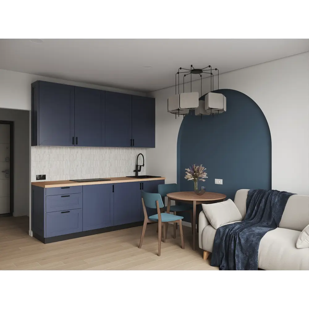 Фасадная панель KONSENSA Котлас синий 37×102 см для кухни в неоклассике 89409633 STLM-1581386 - Вид №7