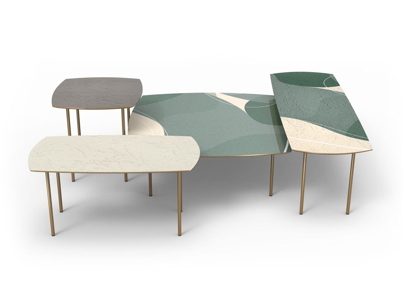 Металлический журнальный столик MOMENTI HOLMES S-49-82-122-92 ARCH-00142152