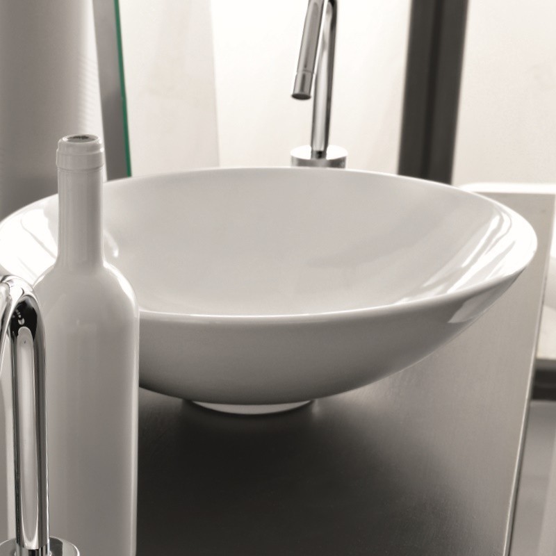 25374 Накладная раковина на столешницу  круглая Ceramica Hidra  - Вид №5