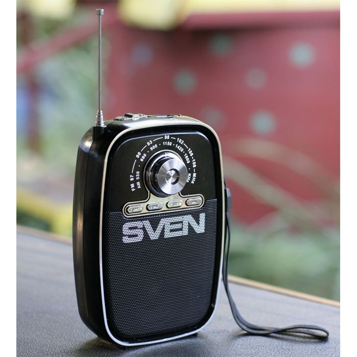 SV-017118 Ас srp-445, черный (3 вт, fm/am, usb, microsd, встроенный аккумулятор) Sven Santreyd  - Вид №6