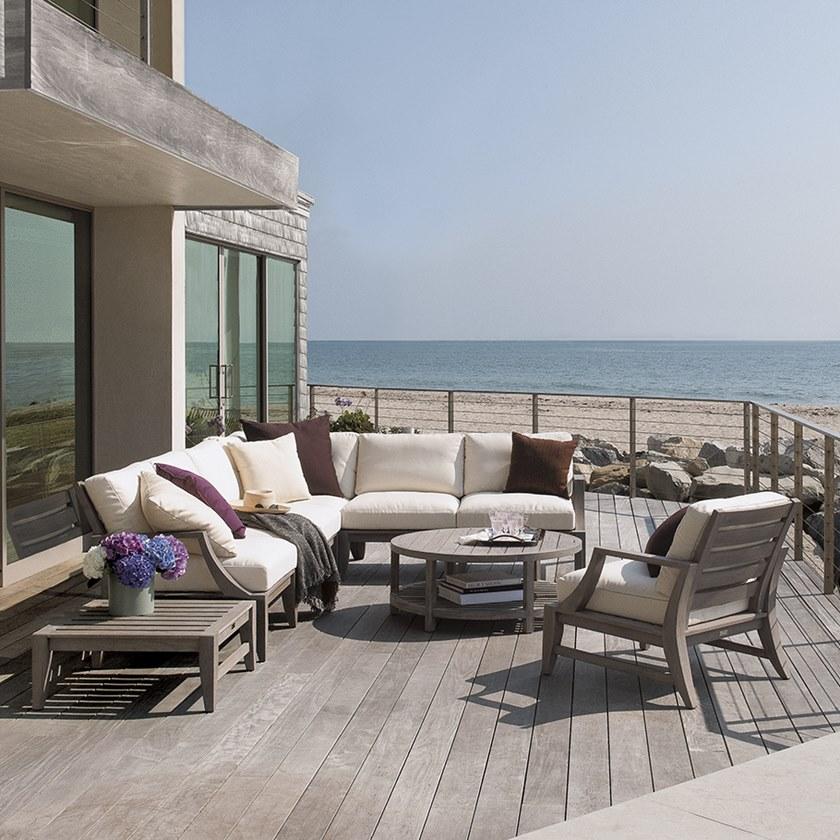 JANUS et Cie Правый / левый модуль из тика для модульного дивана Relais sun-id-1376825 - Вид №9