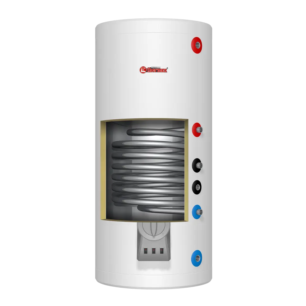 Водонагреватель накопительный комбинированный 24 кВт Thermex IRP 200V(combi) вертикальный 200 л нержавеющая сталь 82214156 STLM-2087623  - Вид №3