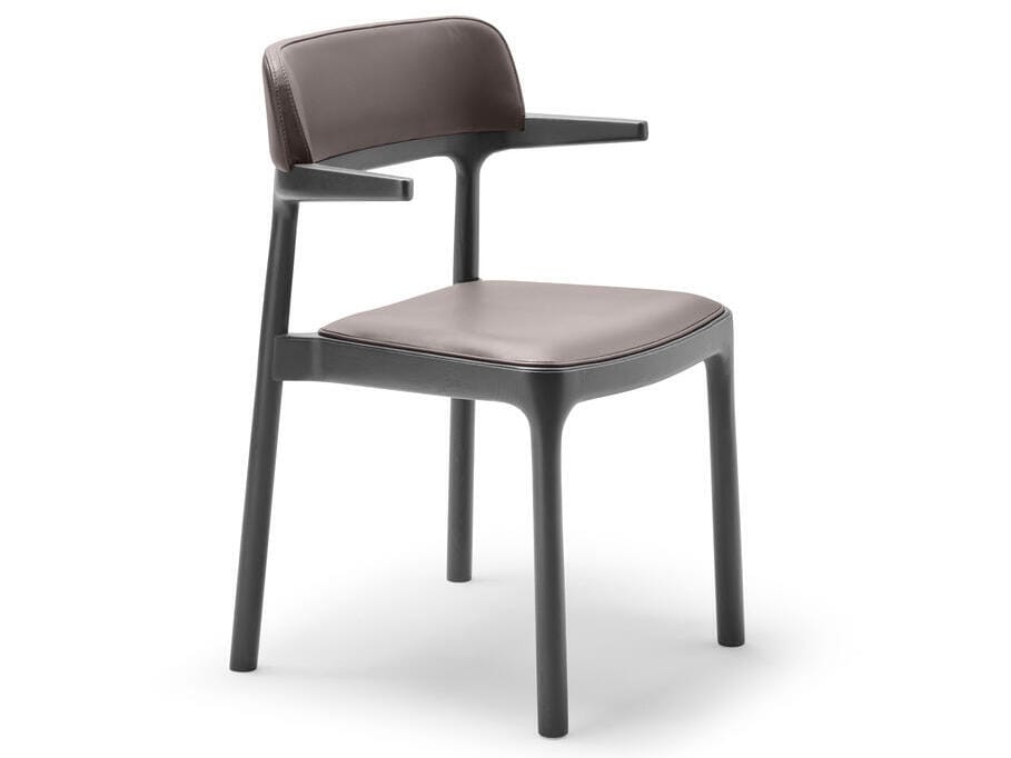 Деревянный штабелируемый стул с мягким сиденьем ALKI ORRIA ARCH-00091551 - Вид №4