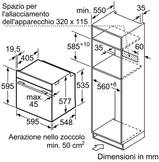 Siemens Комбинированный встроенный пиролитический духовой шкаф Iq700 Hm876g2b6  - Вид №7