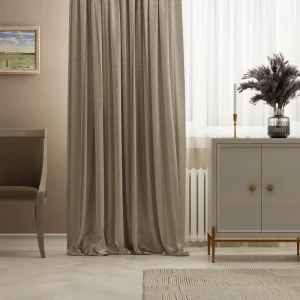 Штора на ленте Inspire Lerata 160x280 см цвет кремовый 83562038 STLM-2063449