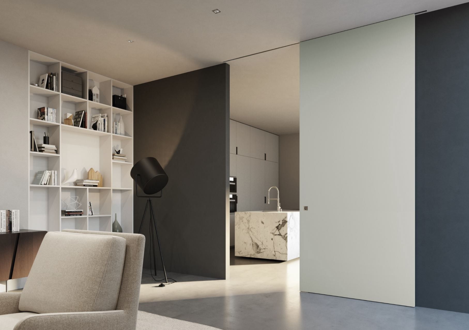 Бескаркасная деревянная дверь PIVATO le porte специальные раздвижные двери ARCH-00033679 - Вид №3