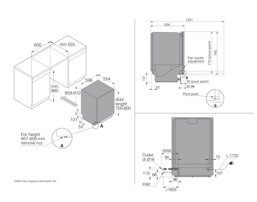 5485209 Встраиваемая посудомоечная машина Asko DFI544DXXL STDN-0107593 - Вид №4